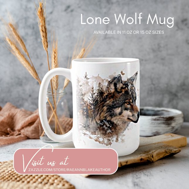 De Café Caneca Clássica Lobo Hipnotizante (Criador carregado)