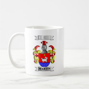 De Café Caneca Clássica Martin Sobrenome e Escudo