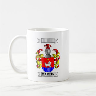 De Café Caneca Clássica Martin Sobrenome e Escudo