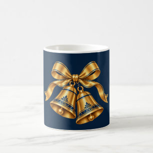 De Café Caneca Clássica Natal Azul Meia-Noite e Dourado Si