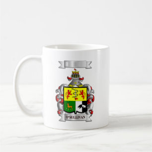 De Café Caneca Clássica O'Sullivan Sobrenome e Escudo