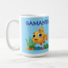 De Café Caneca Clássica Peixe Pequeno Personalizada