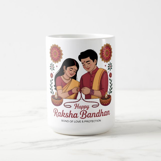 De Café Caneca Clássica Raksha Bandhan (Centro)