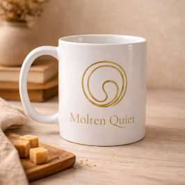 De Café Caneca Clássica Redemoinho Dourado Silencioso, 330