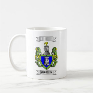 De Café Caneca Clássica Rodriguez Sobrenome e Escudo