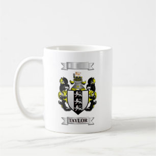 De Café Caneca Clássica Sobrenome da Família Taylor e Logo