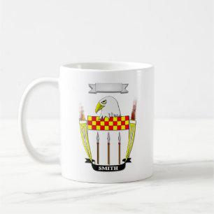 De Café Caneca Clássica Sobrenome e Brasão da Família Smit