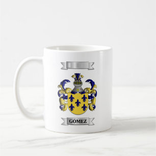De Café Caneca Clássica Sobrenome Gomez e Escudo