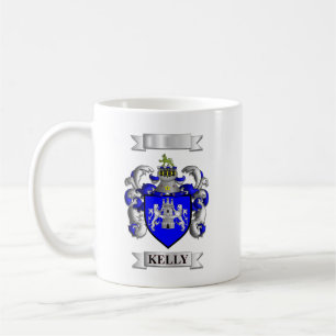 De Café Caneca Clássica Sobrenome Kelly e Escudo