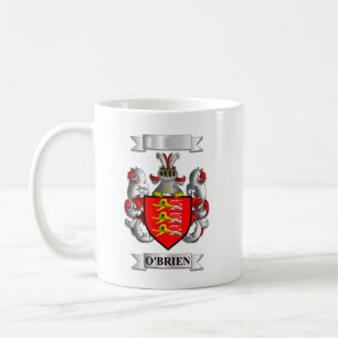De Café Caneca Clássica Sobrenome O'Brien e Escudo