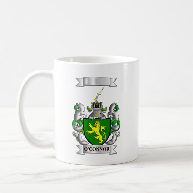 De Café Caneca Clássica Sobrenome O'Connor e Escudo (Esquerda)