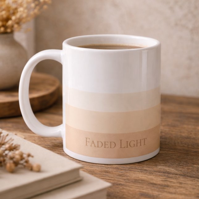 De Café Caneca Clássica Soft Light Horizon, 325 ml (Subtle dawn inspired design with clean typography for calm daily rituals)
