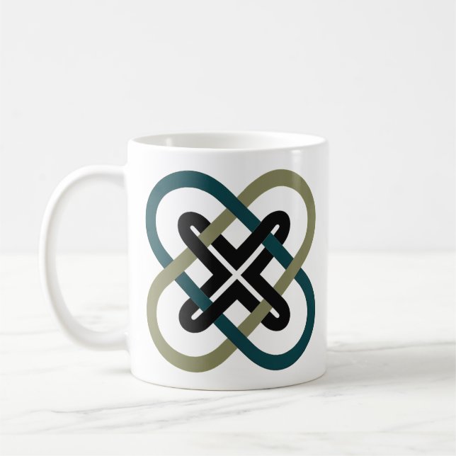 De Café Caneca Clássica X Entrelaçada (Esquerda)