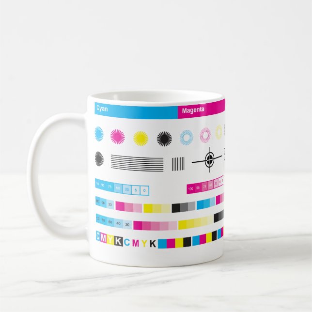 De Café Caneca CMYK Color Guides (Esquerda)
