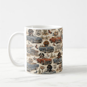 De Café Caneca Cockapoo Rota Retro 66