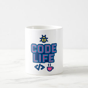 De Café Caneca CODE LIFE – Para Programadores que Debugam