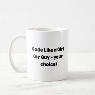 De Café Caneca Code Like a Girl – Presente Empoderador par