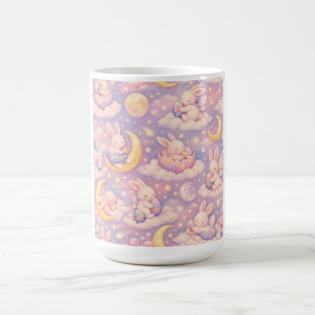 De Café Caneca Coelhinho Pastel Fofo – Lua e Nuvens Kawaii (Centro)