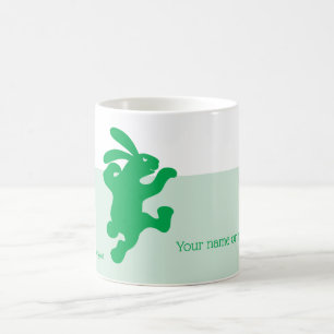 De Café Caneca Coelho Verde Esverdeado