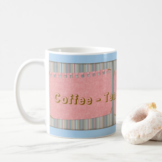 De Café Caneca Coffee Tea Relax Repeat (Com Donut)
