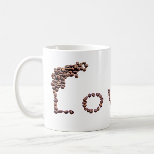 De Café Caneca Coffeeholic com café, amor! (Esquerda)