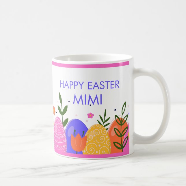 De Café Caneca Colorida Mimi Feliz Páscoa (Direita)
