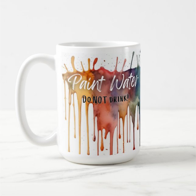 De Café Caneca Colorida - Presente Artista Engraçado (Esquerda)