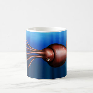 De Café Caneca colossal do calamar