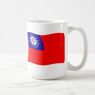 De Café Caneca com a Bandeira da Birmânia