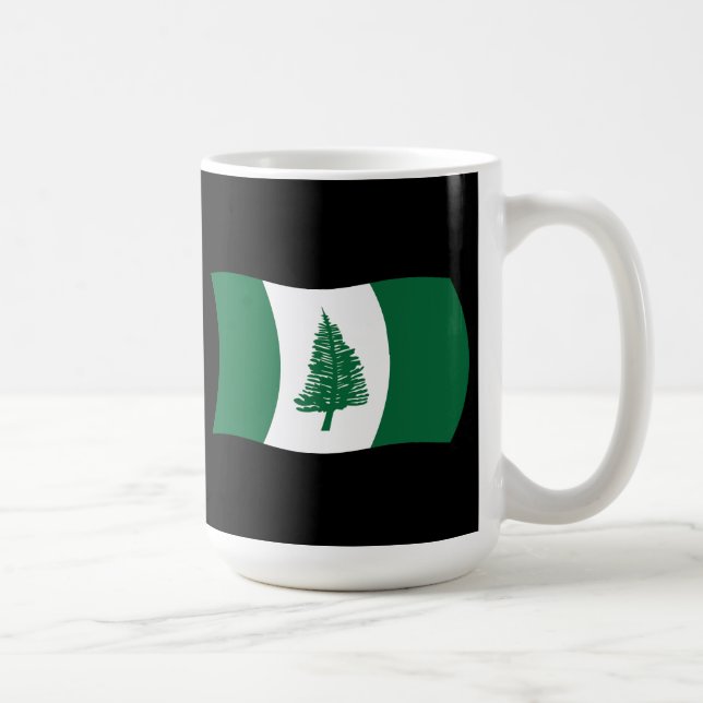 De Café Caneca com a bandeira da Ilha Norfolk (Direita)