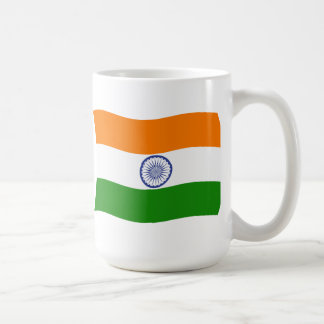 De Café Caneca com a Bandeira da Índia