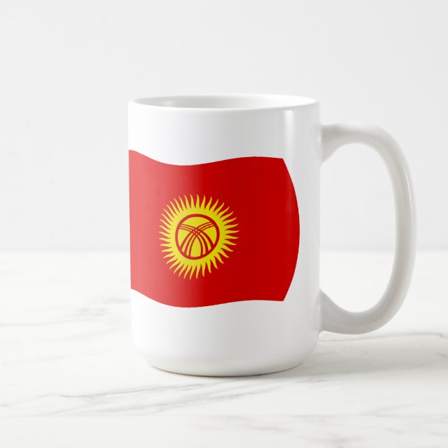 De Café Caneca com a Bandeira da República Quirguiz (Direita)