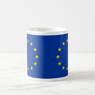 De Café Caneca com a bandeira da União Europeia