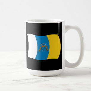 De Café Caneca com a Bandeira das Ilhas Canárias