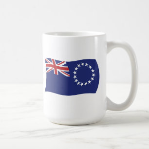De Café Caneca com a Bandeira das Ilhas Cook