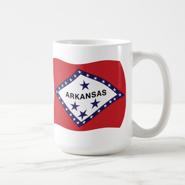 De Café Caneca com a Bandeira do Arkansas (Direita)