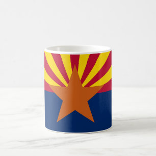 De Café Caneca com a bandeira do estado da arizona - EUA
