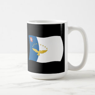 De Café Caneca com a Bandeira dos Açores