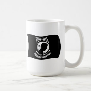 De Café Caneca com a Bandeira dos POW's & MIA's