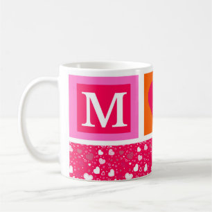 De Café caneca com a letra m