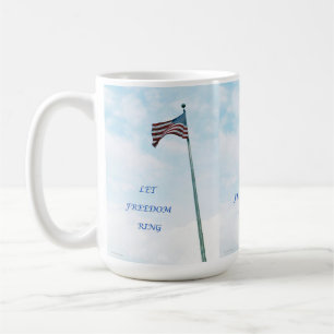 De Café Caneca com Bandeira Americana