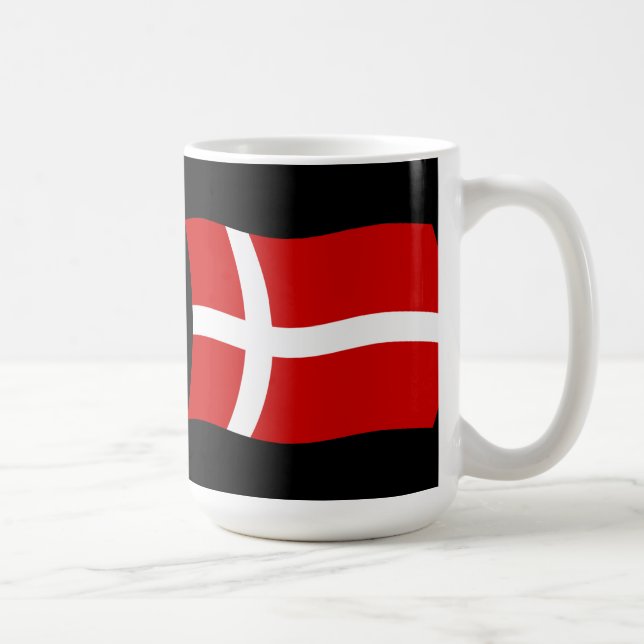 De Café Caneca com Bandeira da Dinamarca (Direita)