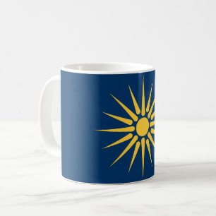 De Café Caneca com Bandeira da Macedônia, Grécia