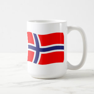 De Café Caneca com Bandeira da Noruega