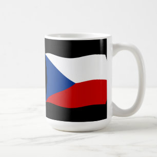 De Café Caneca com Bandeira da República Tcheca