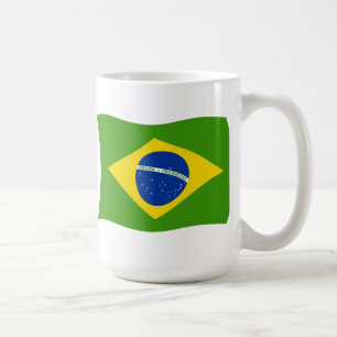 De Café Caneca com Bandeira do Brasil