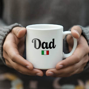 De Café Caneca com Bandeira Italiana do Papai