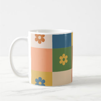 De Café Caneca com belo padrão floral