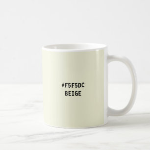 De Café Caneca com Código Hexadecimal da Cor Bege
