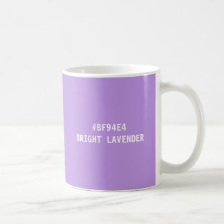 De Café Caneca com Código Hexadecimal da Cor Lavanda Brilh